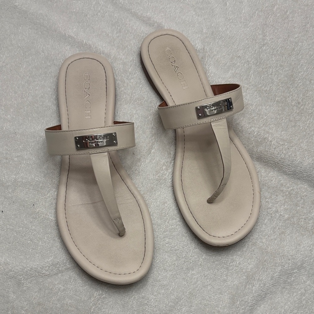 Coach Women's Beige Sandals